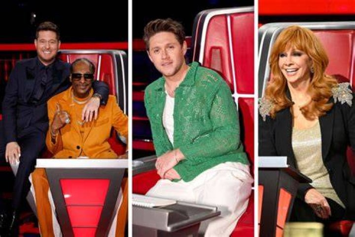 The Voice Coaches pose for a picture