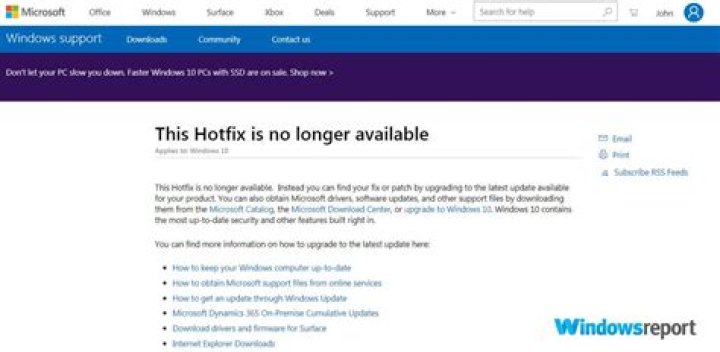 This Hotfix Is No Longer Available