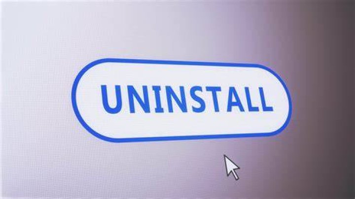 The Uninstall button Uninstall button