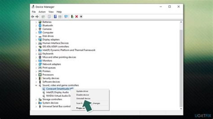 uninstall conexant audio driver