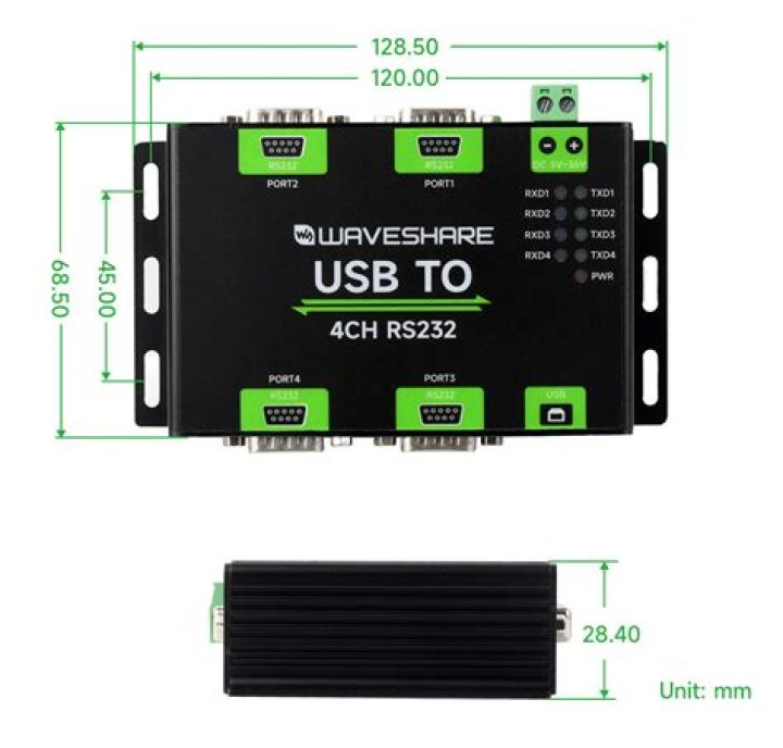 USBHUB4U Waveshare Wiki
