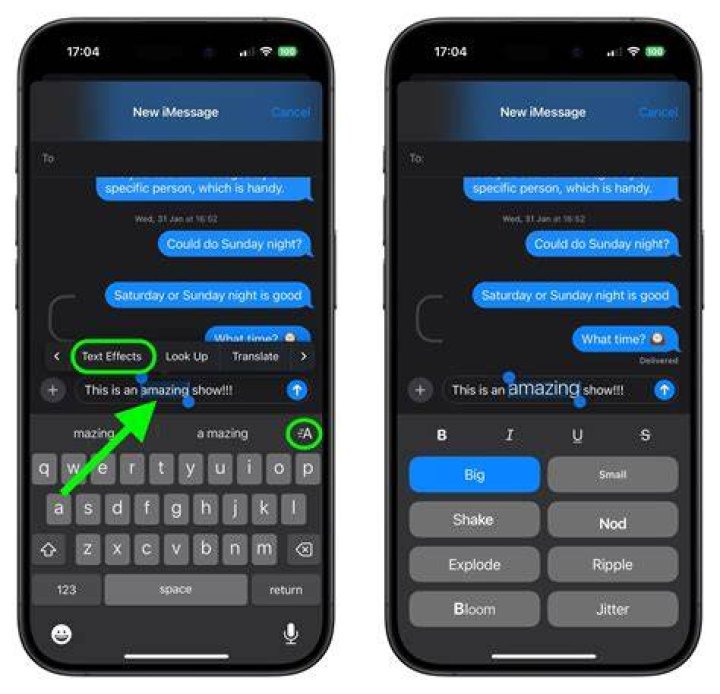 use bits to message use bits to message