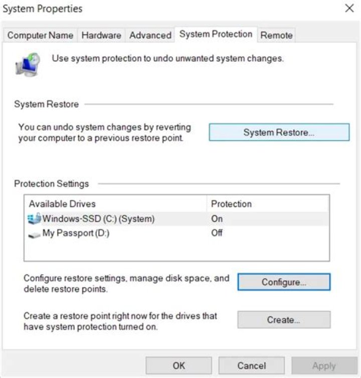 Windows System Restore use System Restore utility