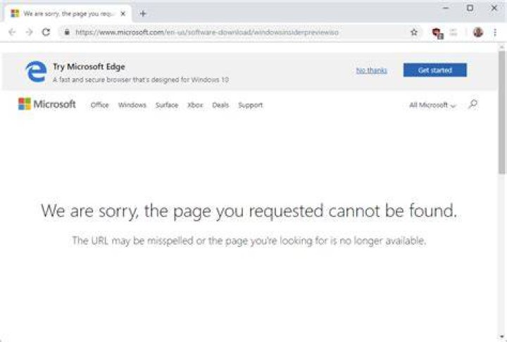 We're sorry the page you requested cannot be found