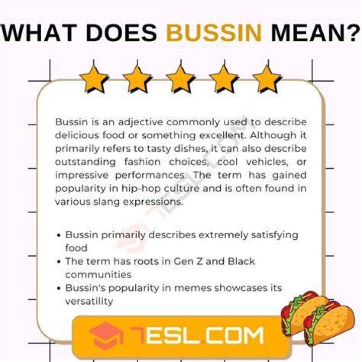 What Does Bussin Bussin Mean