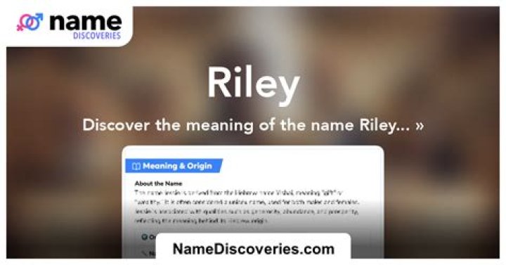 What Does The Name Riley Mean