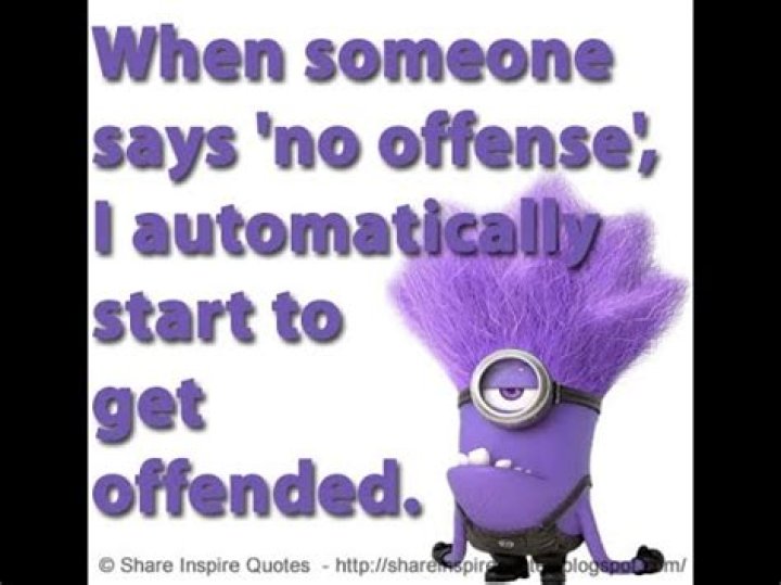 When Someone Says No Offense
