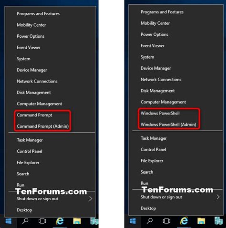 win + x menu command prompt run as administrator not working