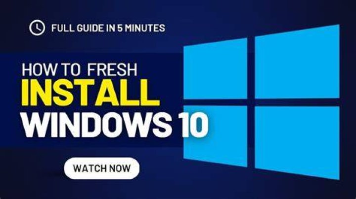 Windows 10 - Fresh - Clean Install tool
