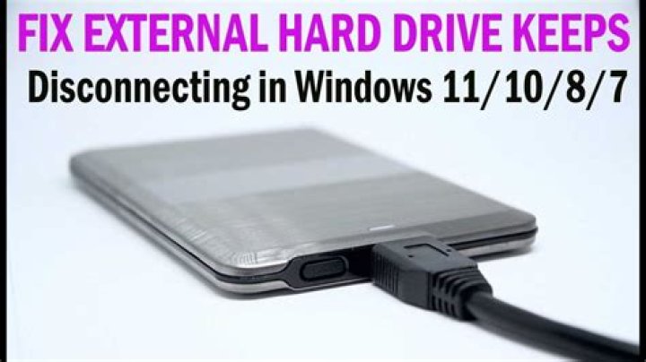 Windows 10/11 external hard drive keeps disconnecting