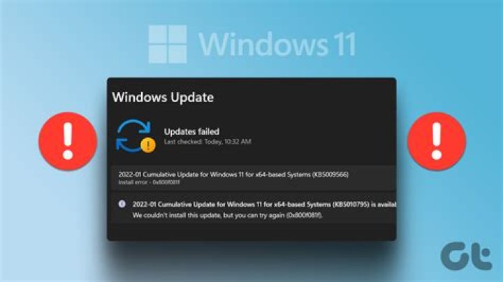 Windows 10/11 update error 0x800f0816