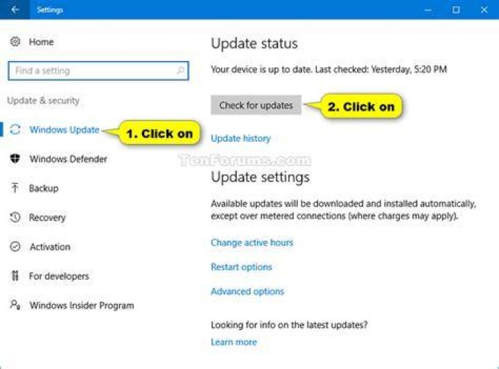 Windows 10 check for update Windows 10 check for update