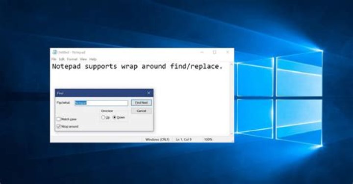 windows 10 notepad