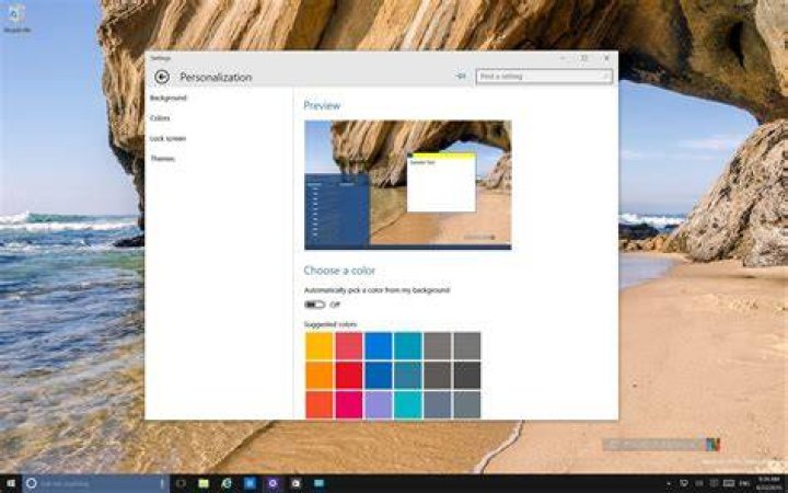 Windows 10 Settings Personalization Windows 10 Settings Personalization
