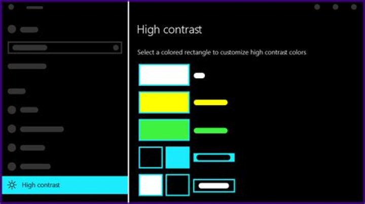 Windows 10 Use High Contrast Windows 10 Use High Contrast