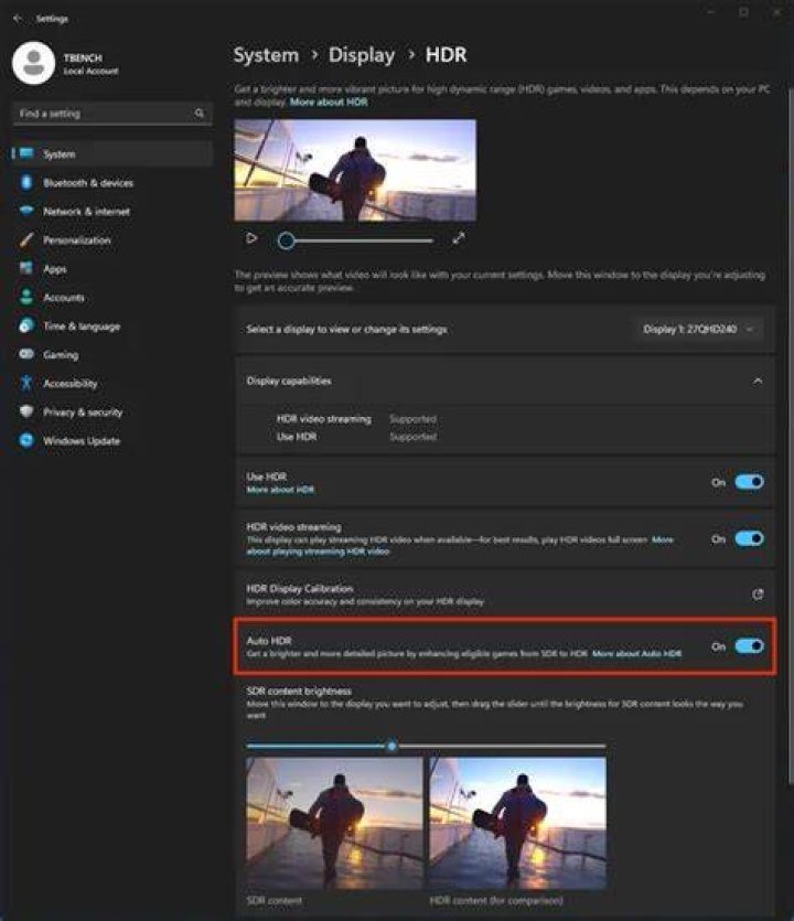 windows 11 best hdr settings