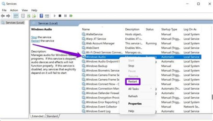 windows audio service