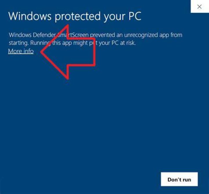 windows defender smartscreen prevented an unrecognized app from starting
