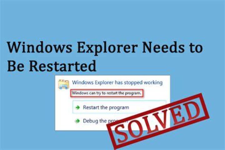 windows explorer needs to be restarted