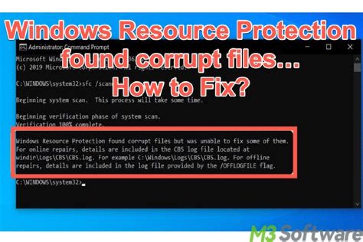 Windows Resource Protection Found a Corrupt File, But It's Unable To Remove It