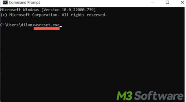 The wsreset command wsreset command 0x80073cfb microsoft store