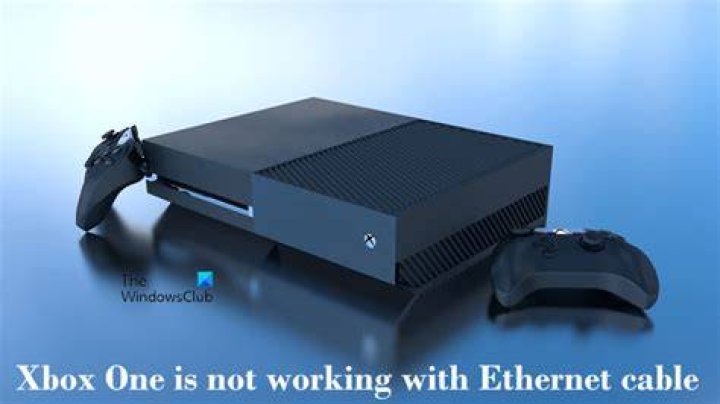 xbox one not working with ethernet cable