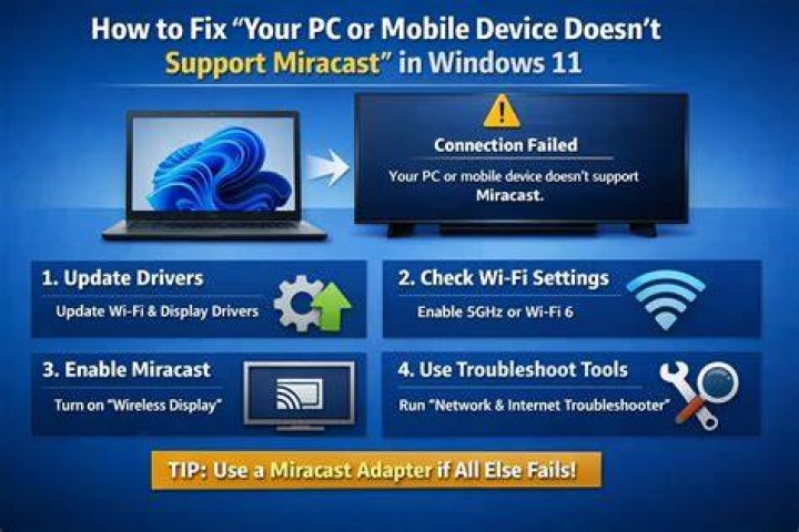 Your PC or mobile device doesn't support Miracast
