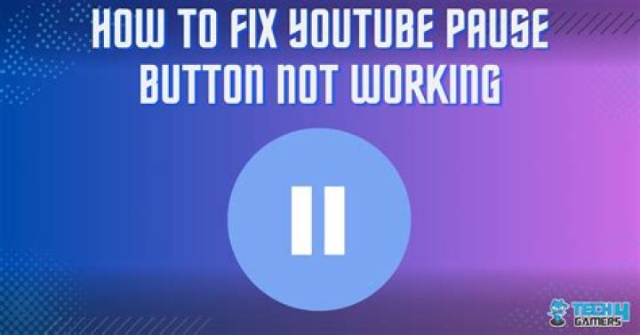YouTube pause button not disappearing [Quick Fix]