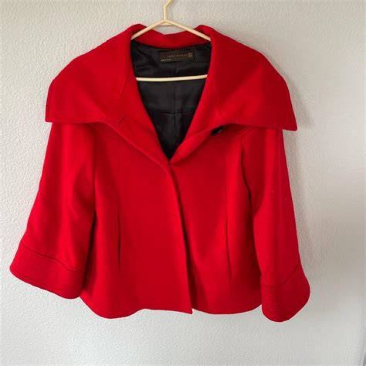 Zara red coat